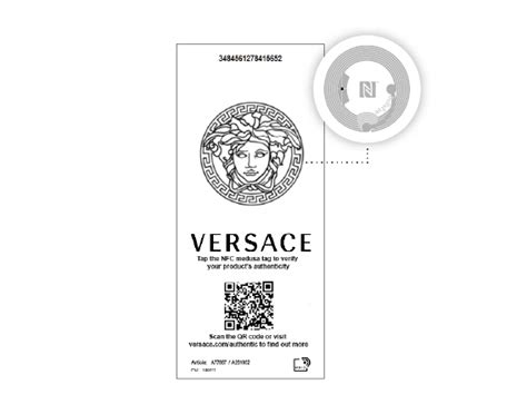 etiqueta nfc versace perfume|authentication of versace products.